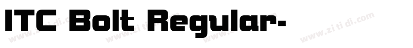 ITC Bolt Regular字体转换